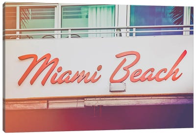 Miami Vice Canvas Art Print - Miami Beach