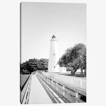 Ocracoke Lighthouse Black And White Canvas Print #PPU152} by Apryl Roland Canvas Print