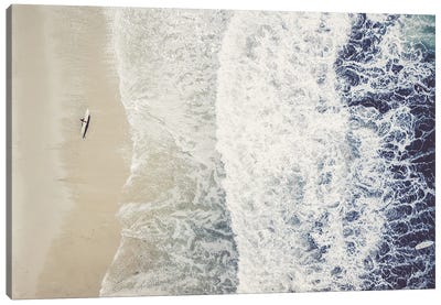 Pacific Surf Canvas Art Print - Aerial Photography