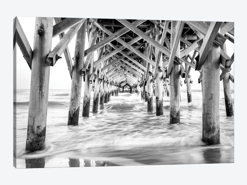 Peer Inside Black And White by Apryl Roland 1-piece Canvas Print