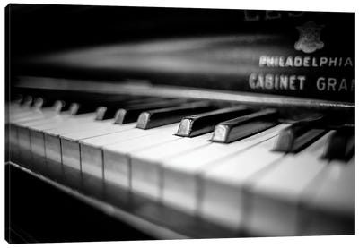 Philly Keys Black And White Canvas Art Print