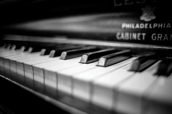 Still Life Photography: Philly Keys Black And White by Apryl Roland