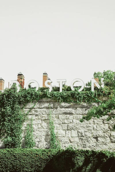 Massachusetts: Boston Sign by Apryl Roland