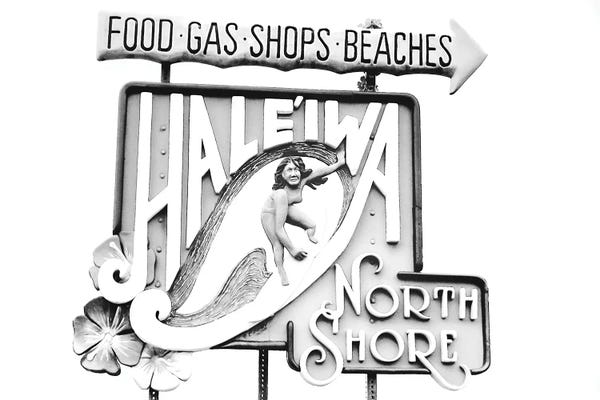 Shore Sign Black And White