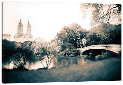 Sunday In The Park II Canvas Art Print - Sepia Photography