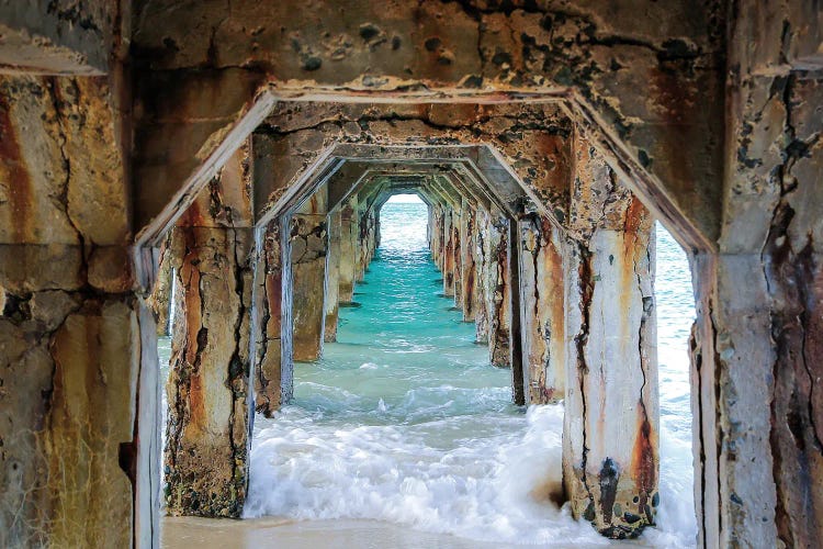 Caribbean Pier by Apryl Roland wall art