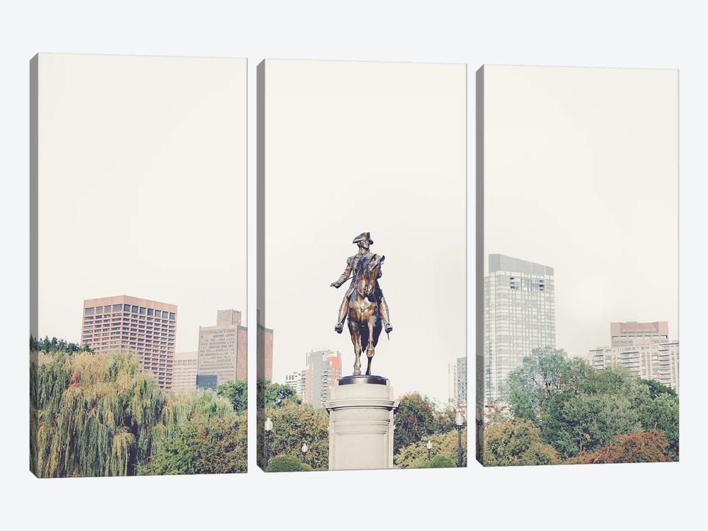 George In The Park by Apryl Roland 3-piece Canvas Print