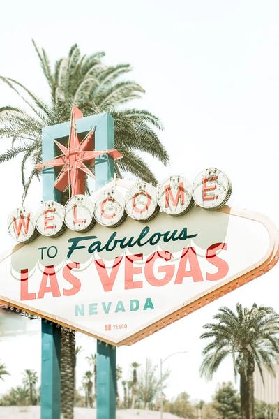 Signs: Welcome Vegas Sign by Apryl Roland
