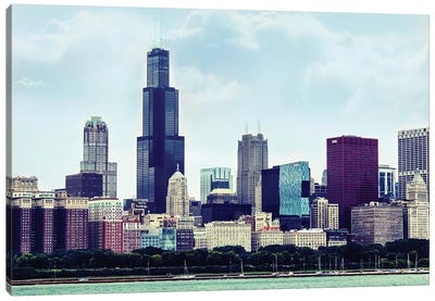Chi Town Canvas Art Print - Chicago Skylines