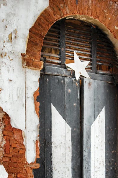 Apryl Roland - Framed Fine Art Prints: Puerto Rico Black Flag by Apryl Roland
