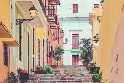 Apryl Roland - Framed Fine Art Prints: San Juan Steps by Apryl Roland