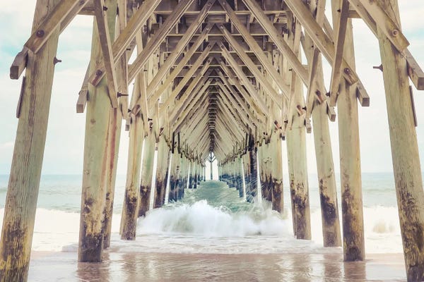 Apryl Roland: Outer Banks Pier by Apryl Roland