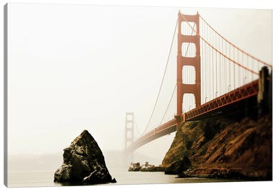 Across The Bay Canvas Art Print - Golden Gate Bridge