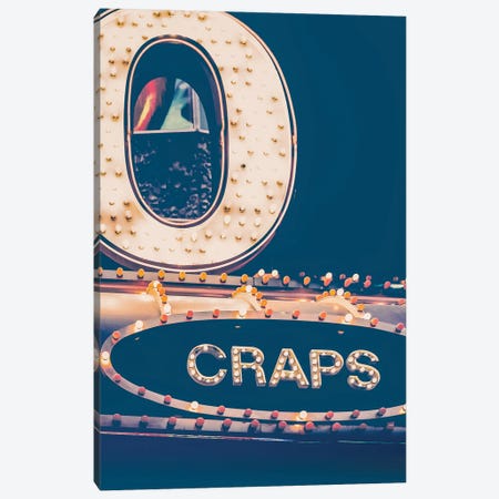 Framed Canvas Art (Champagne) - Neon Loose Slots Sign, Marquee, Sam Boyd's Fremont Hotel & Casino, Downtown Las Vegas, Nevada, USA by Walter Bibikow (