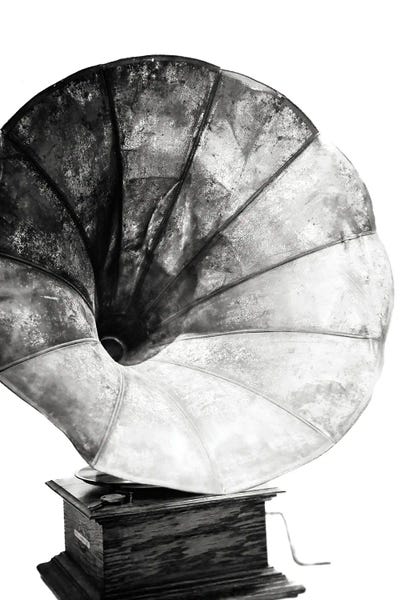 Gramophone by Apryl Roland framed wall art