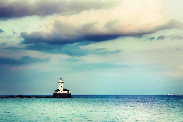 Fine Art Print: Harbor Lighthouse by Apryl Roland