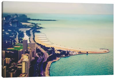 Hooked Canvas Art Print - Chicago Skylines