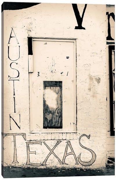Austin Wall Canvas Art Print - Novelty City Scenes