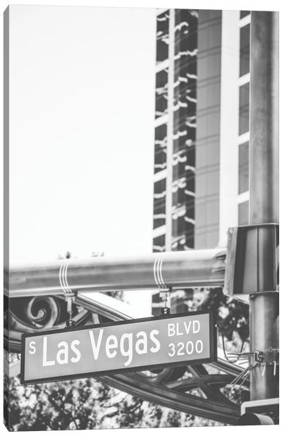 Las Vegas Blvd Canvas Art Print - Signs