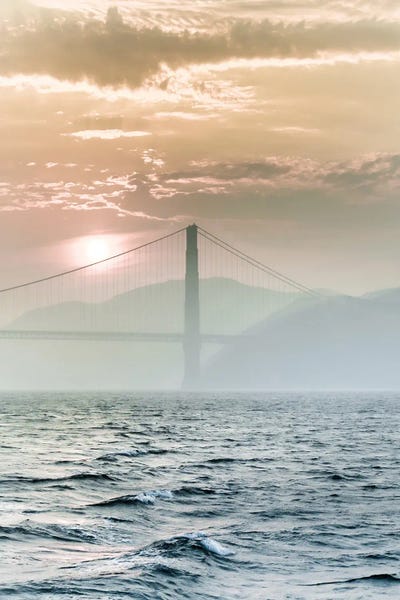 Golden Gate Bridge: Bay Dusk by Apryl Roland