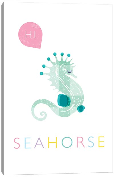 Seahorse Canvas Art Print - PaperPaintPixels