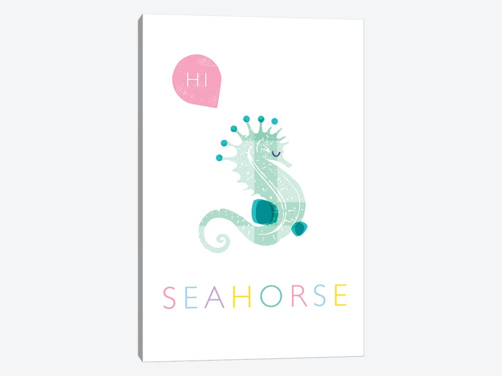 Seahorse by PaperPaintPixels 1-piece Art Print