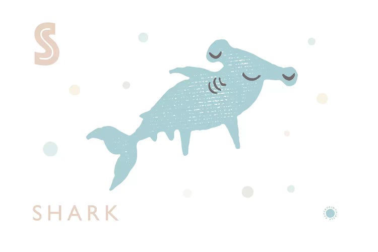 Shark by PaperPaintPixels wall art