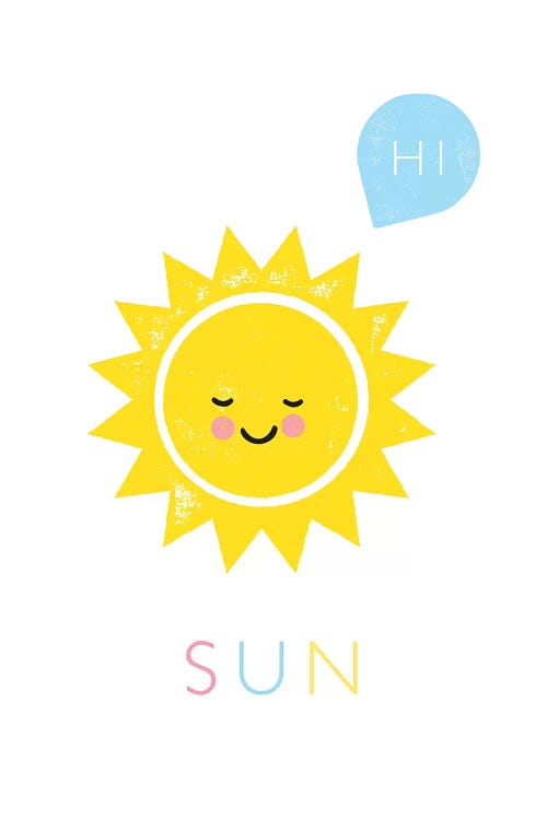 Sun by PaperPaintPixels wall art