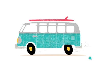 Van by PaperPaintPixels canvas print