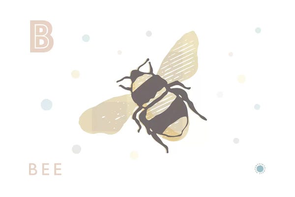 The Letter B: B Is For Bee by PaperPaintPixels