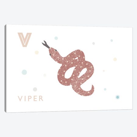 Viper Canvas Print #PPX120} by PaperPaintPixels Canvas Print