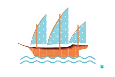 Xebec by PaperPaintPixels canvas print