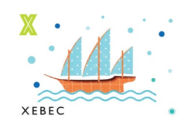 X Is For Xebec by PaperPaintPixels multi panel art