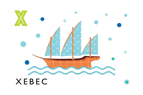 The Letter X: X Is For Xebec by PaperPaintPixels