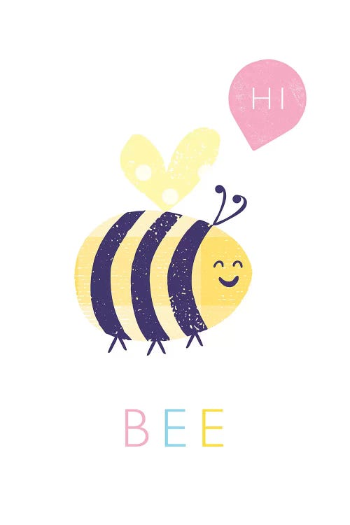 Bee by PaperPaintPixels wall art