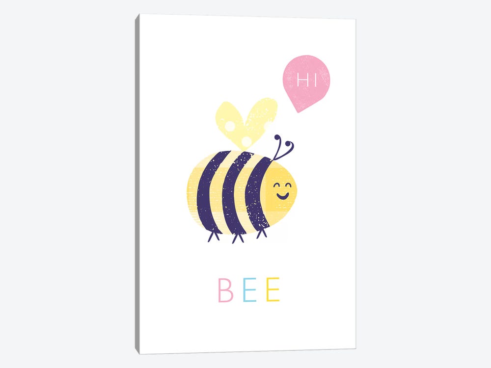 Bee by PaperPaintPixels 1-piece Canvas Print