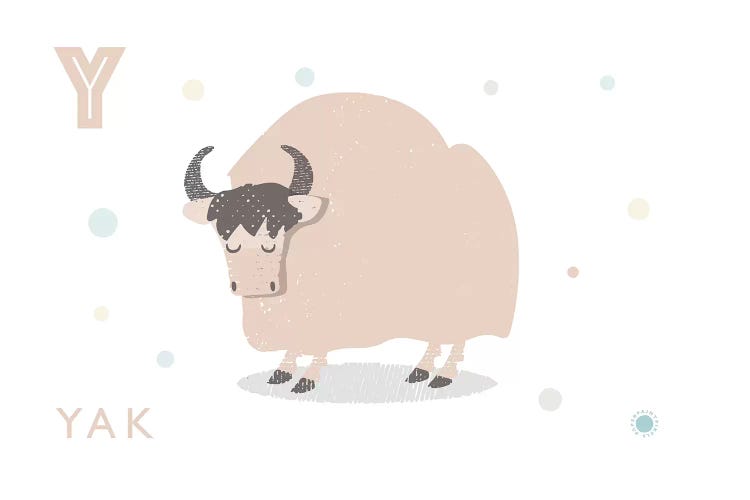 Yak by PaperPaintPixels wall art