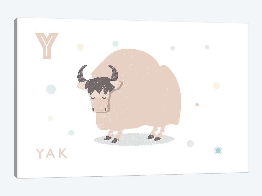Yak by PaperPaintPixels 1-piece Art Print