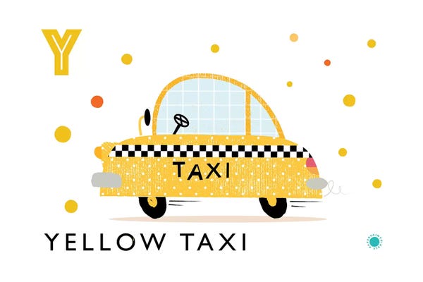 The Letter Y: Y Is For Yellow Taxi by PaperPaintPixels