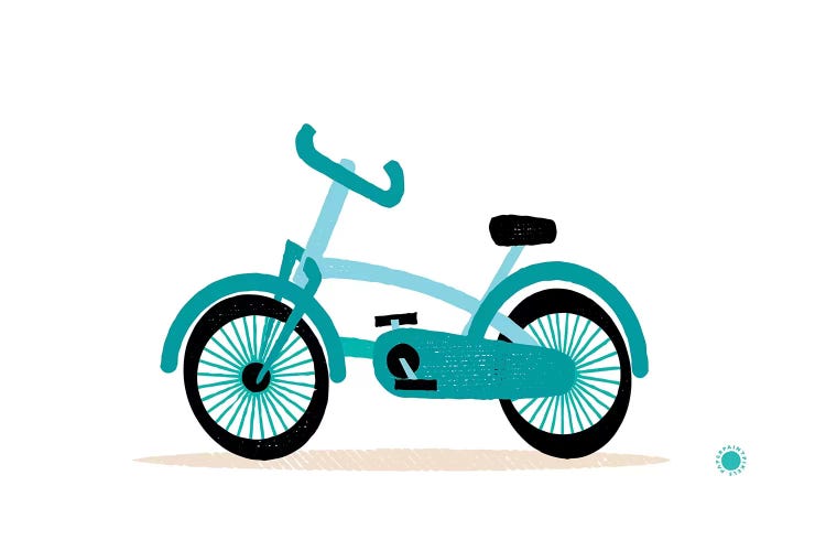 Bicycle by PaperPaintPixels wall art