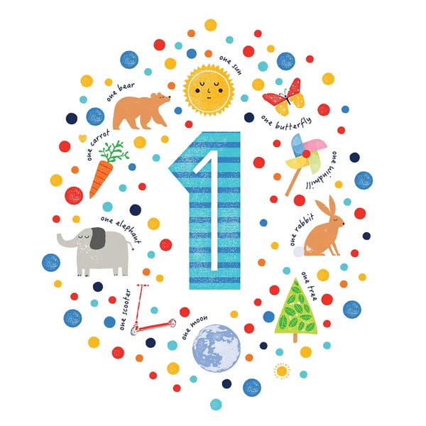 Numbers: 1 by PaperPaintPixels