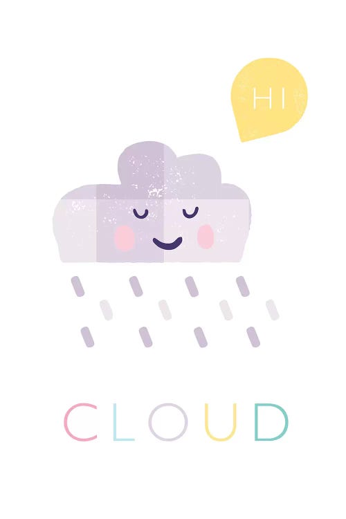 Cloud by PaperPaintPixels wall art
