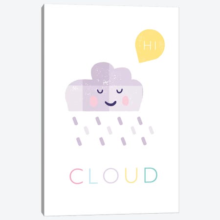 Cloud Canvas Print #PPX24} by PaperPaintPixels Art Print
