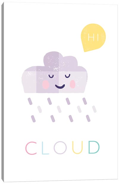 Cloud Canvas Art Print - PaperPaintPixels