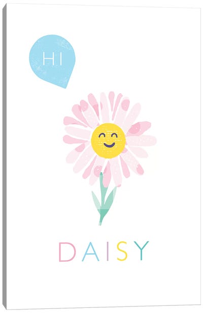 Daisy Canvas Art Print - PaperPaintPixels