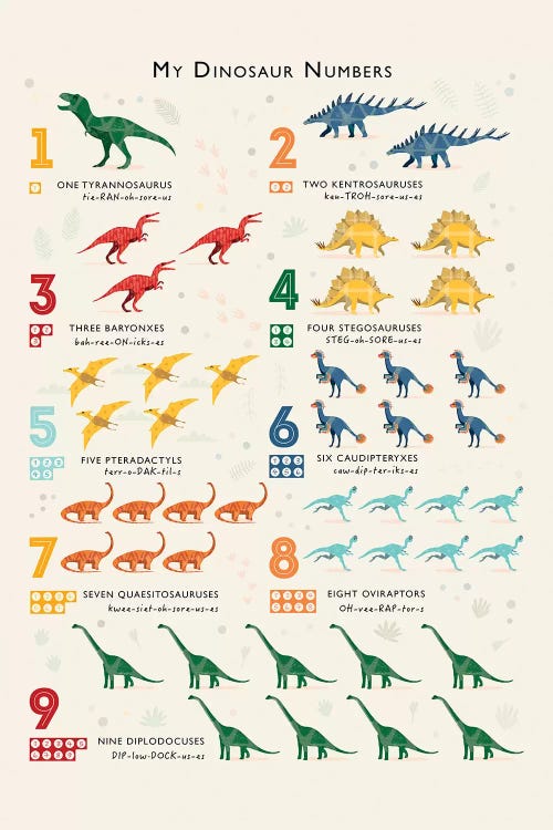 Dinosaur Numbers