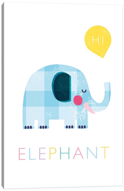 Elephant Canvas Art Print - PaperPaintPixels