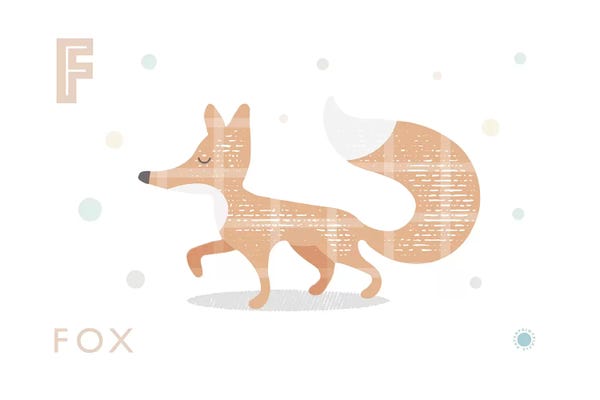 The Letter F: Fox by PaperPaintPixels