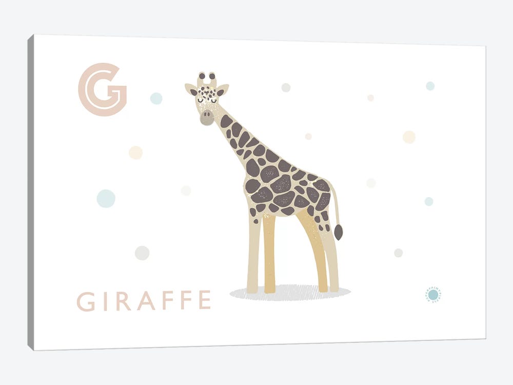 Giraffe by PaperPaintPixels 1-piece Art Print