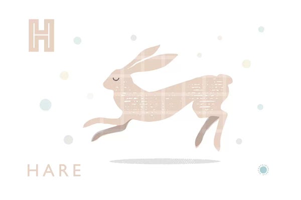 The Letter H: Hare by PaperPaintPixels